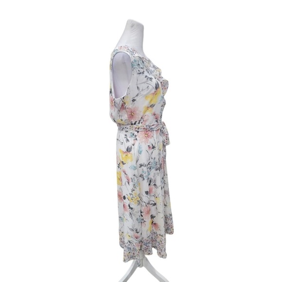 Nicole Miller‎ Womens Spring Floral Print Sleeveless Maxi Dress Size 8 - Picture 10 of 16